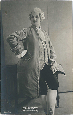 Friedrich Weidemann, Verweis auf Stücktitel: Der Musikant