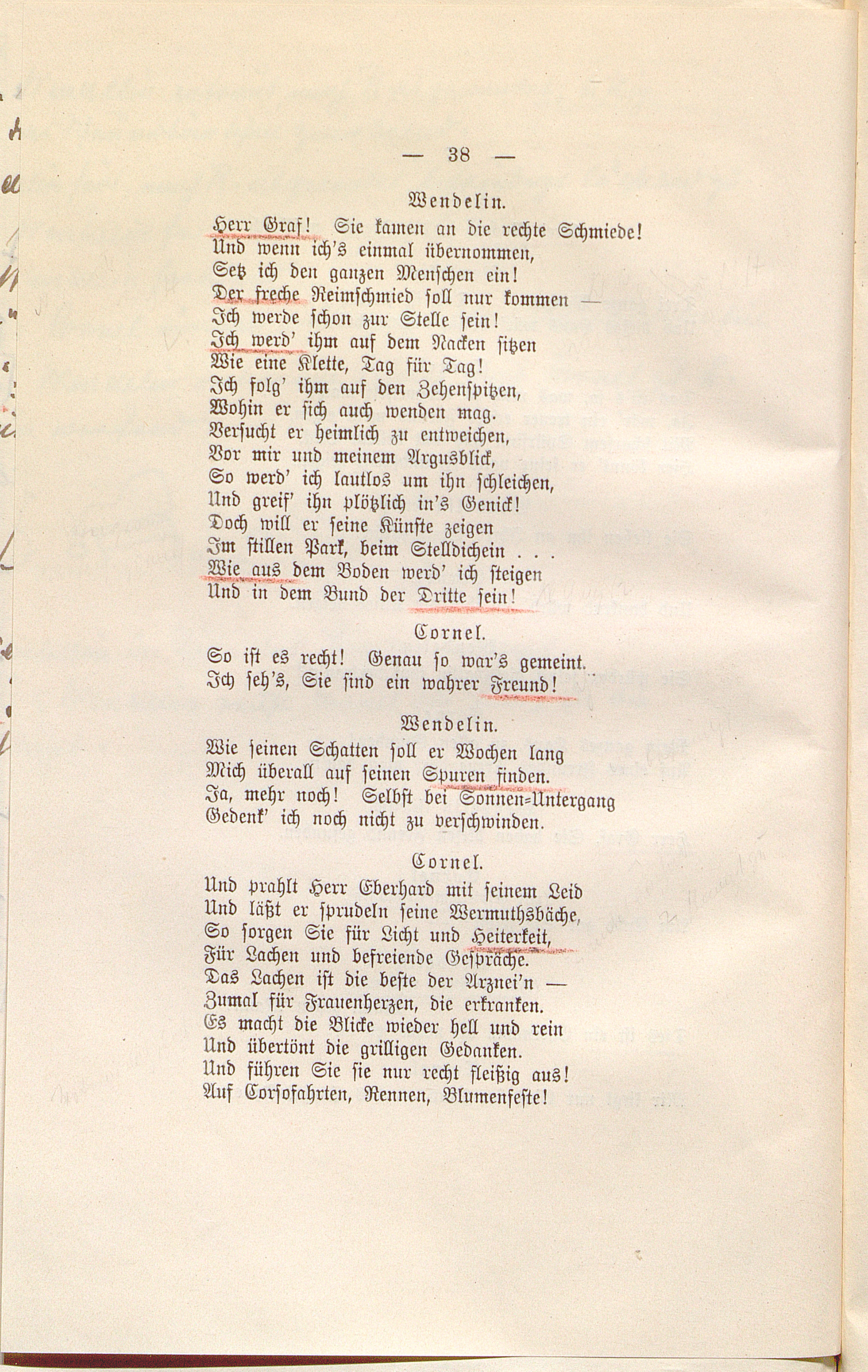 Die Fee Caprice. Lustspiel in 3 Akten