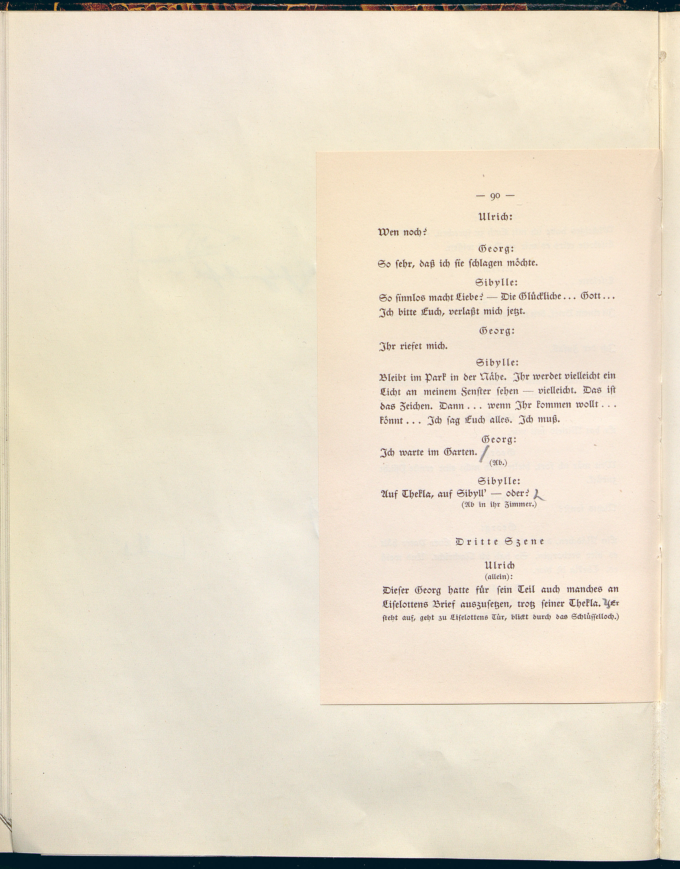 Logik des Herzens. Lustspiel in 4 Aufzügen