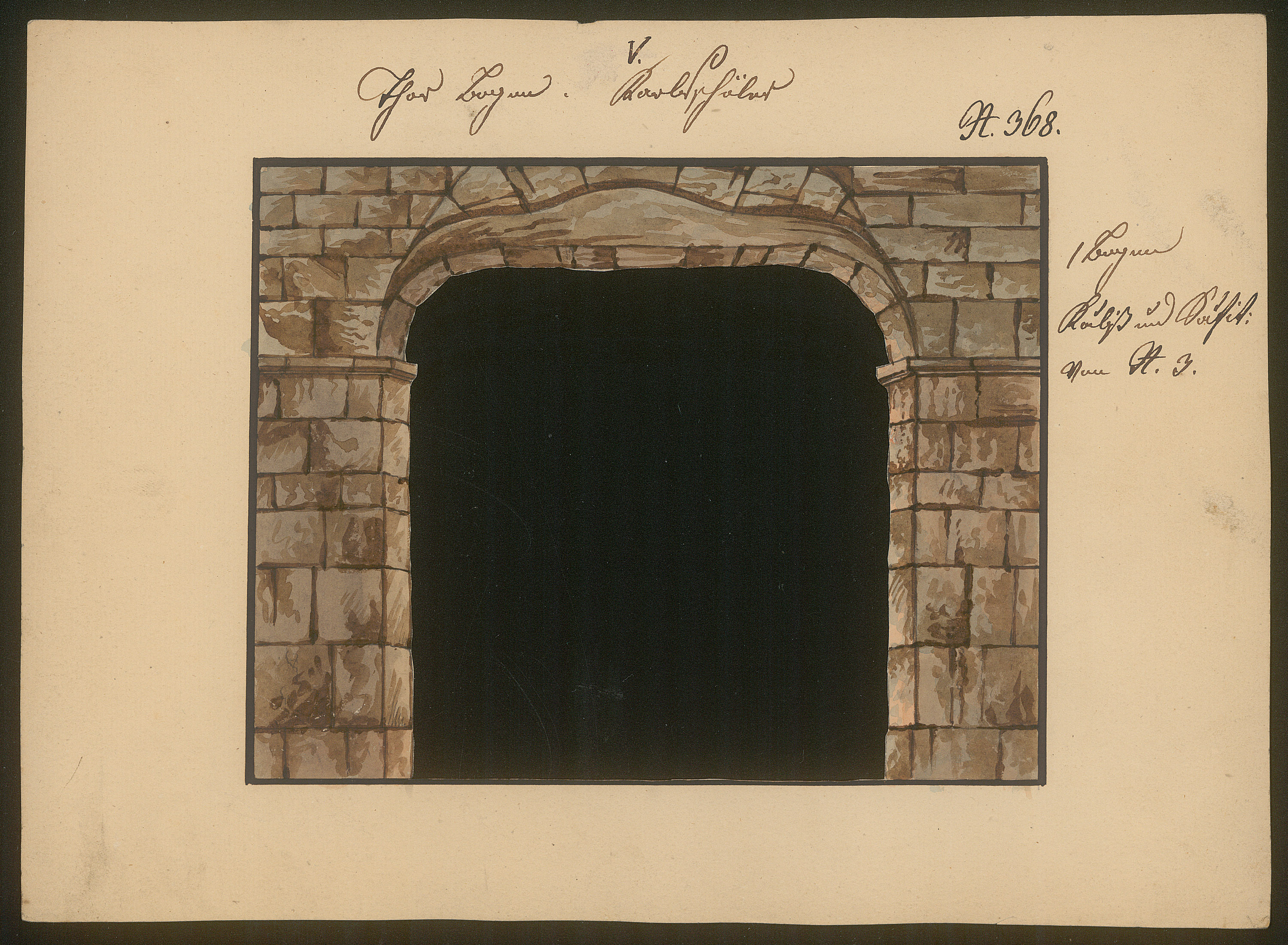 Die Karlsschüler, Titel der Serie: Dekorationsfundus der Hoftheater (Altbestand aus der ersten Hälfte des 19. Jh.)