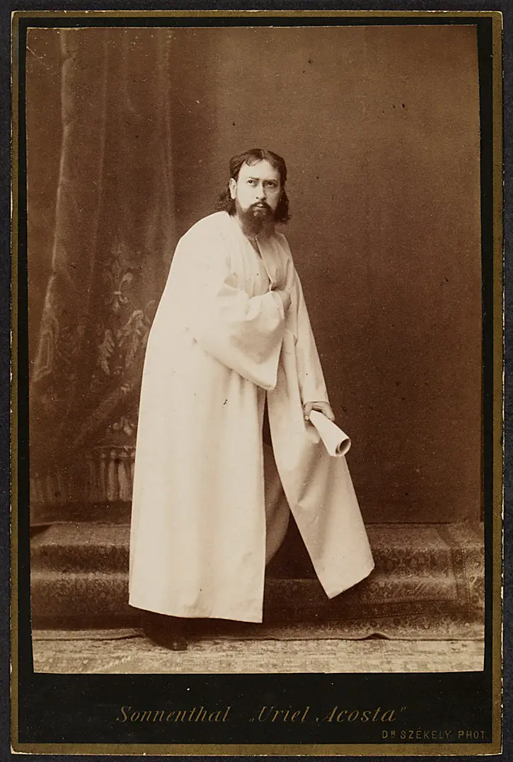 Adolf Ritter von Sonnenthal, Verweis auf Stücktitel: Uriel Acosta
