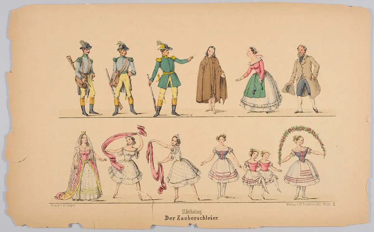Der Zauberschleier, Titel der Serie: Trentsensky-Bogen, Titel der Serie: Mignon-Theater