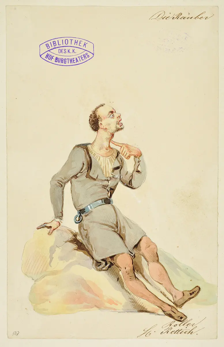 Die Räuber, Titel der Serie: Figurinen des k.k. Hof-Burgtheaters