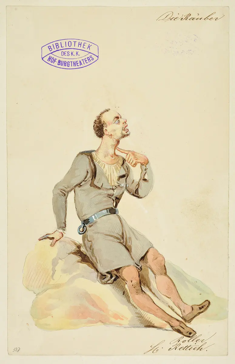 Die Räuber, Titel der Serie: Figurinen des k.k. Hof-Burgtheaters