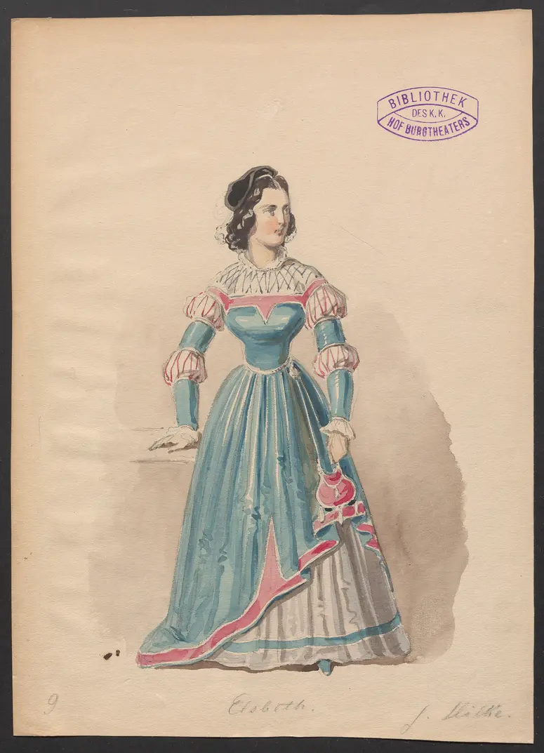 Herzog Albrecht, Titel der Serie: Figurinen des k.k. Hof-Burgtheaters