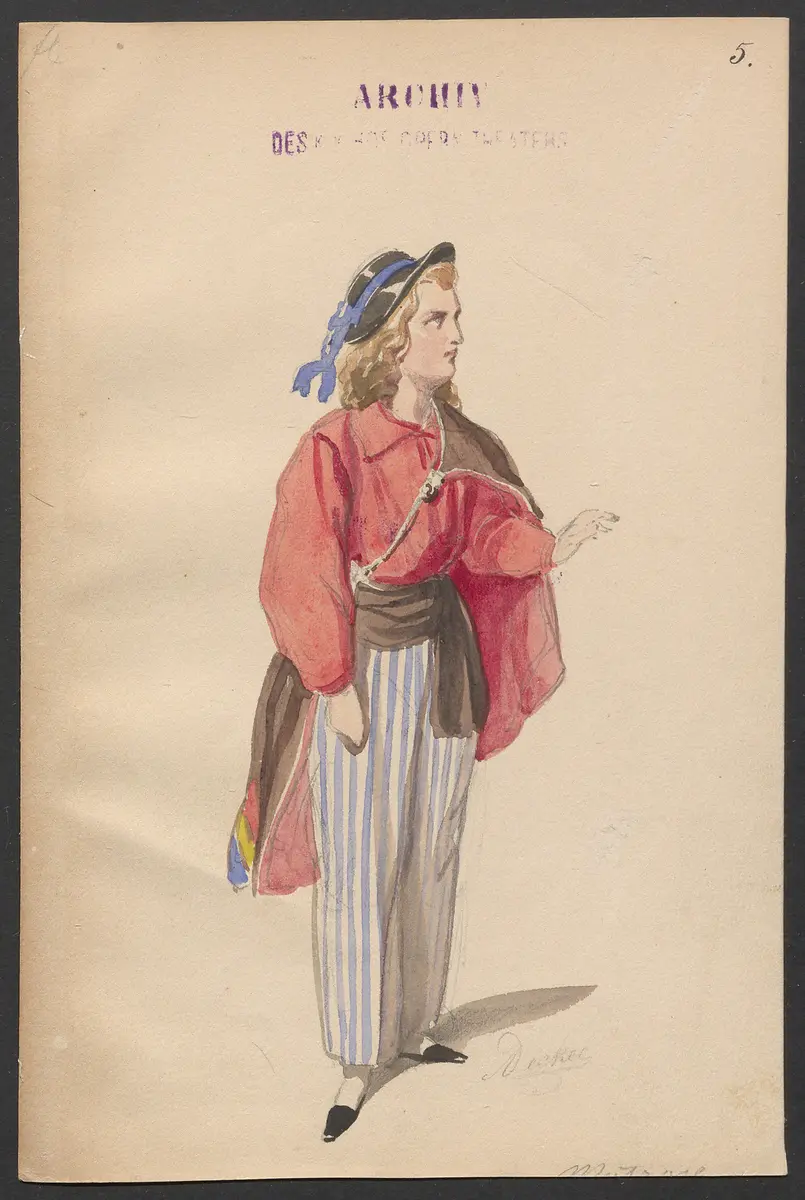 Ein Maskenball, Originaltitel: Un ballo in maschera, Titel der Serie: Figurinen des k.k. Hofoperntheaters