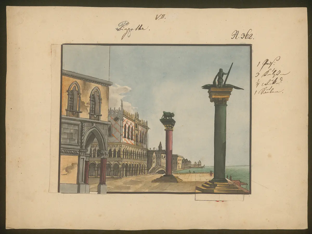 ohne Titel, Titel der Serie: Dekorationsfundus der Hoftheater (Altbestand aus der ersten Hälfte des 19. Jh.)