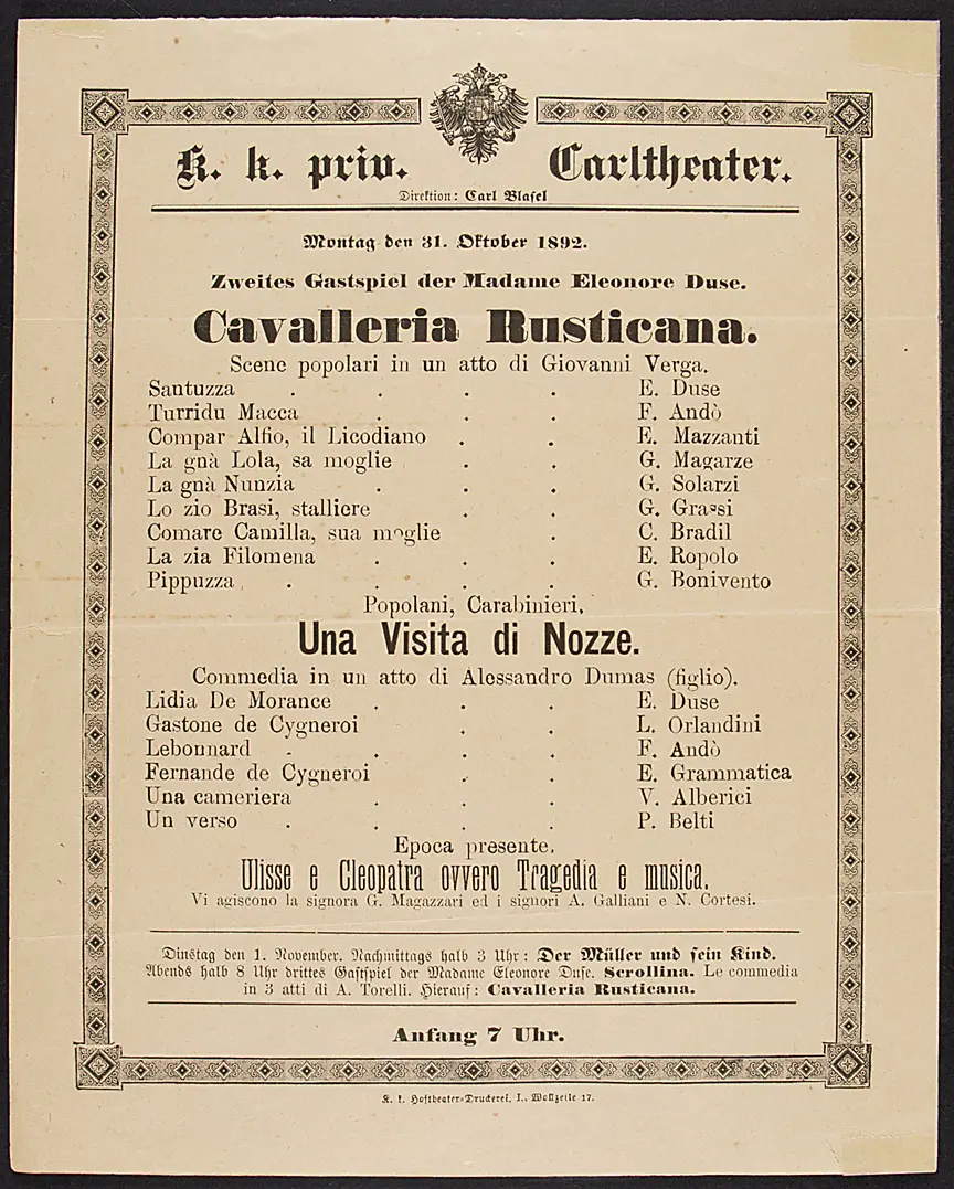 Cavalleria Rusticana, Una visita di Nozze