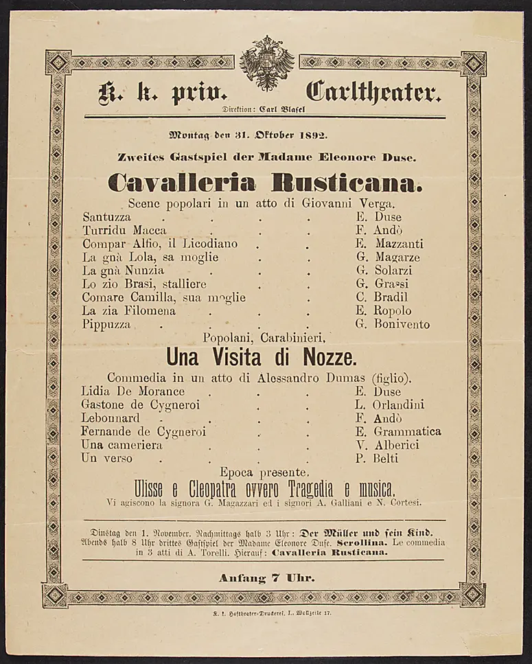 Cavalleria Rusticana, Una visita di Nozze