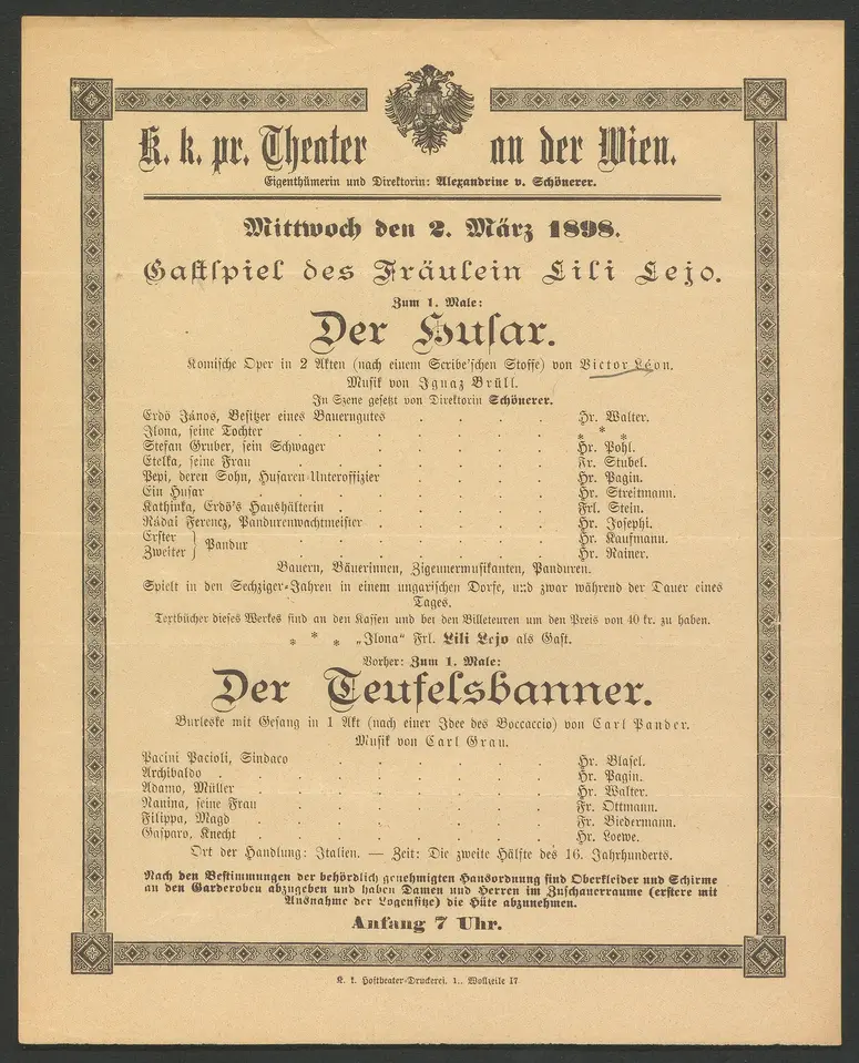 Der Husar, Der Teufelsbanner