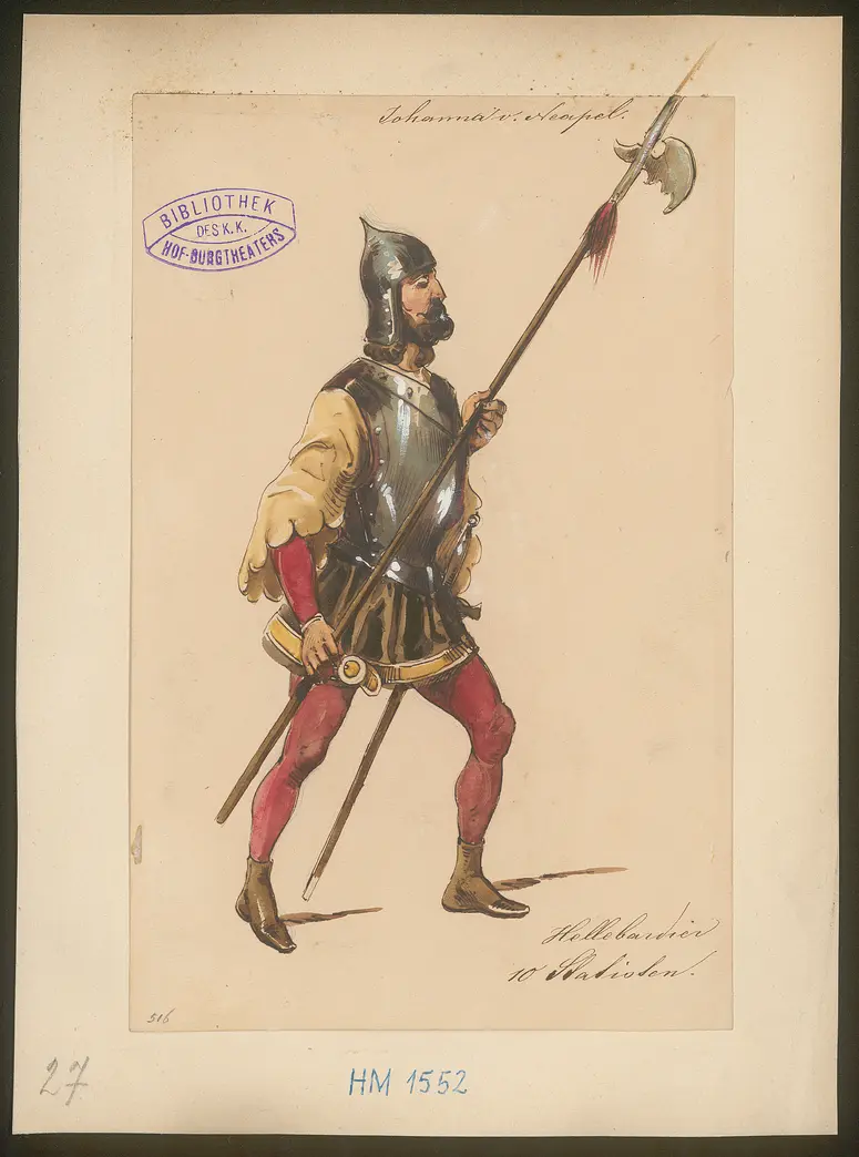 Johanna von Neapel, Titel der Serie: Figurinen des k.k. Hof-Burgtheaters