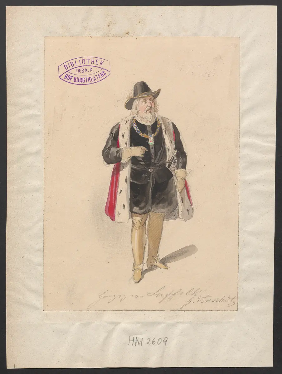 Johanna Gray, Titel der Serie: Figurinen des k.k. Hof-Burgtheaters
