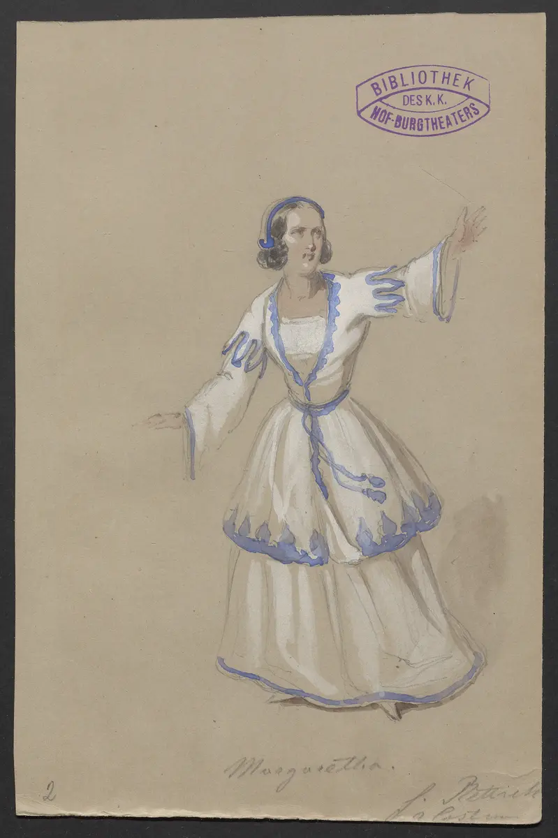 Kunz von Kaufung, Titel der Serie: Figurinen des k.k. Hof-Burgtheaters