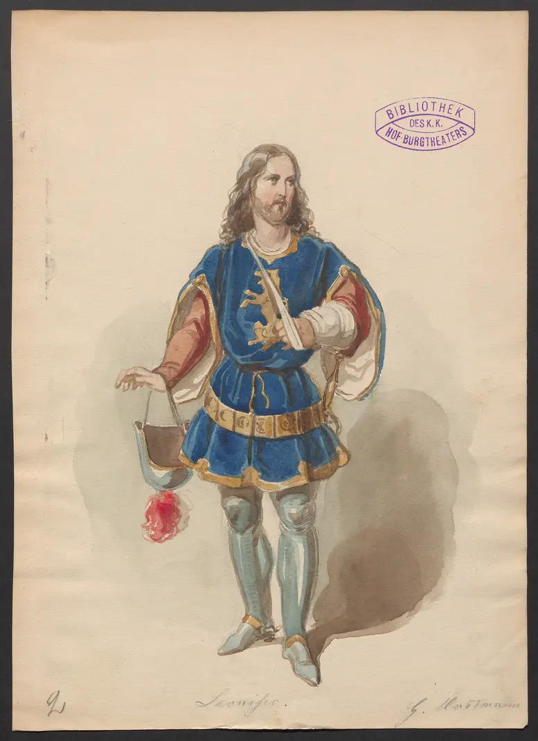 Pietra, Titel der Serie: Figurinen des k.k. Hof-Burgtheaters