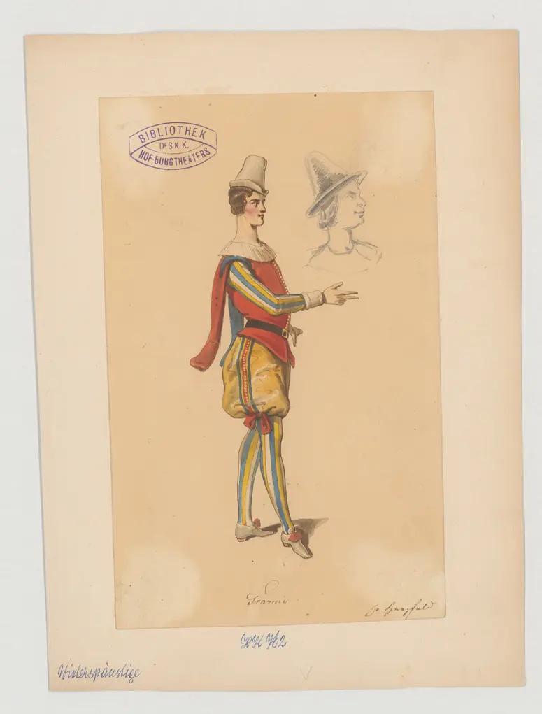 Der Widerspenstigen Zähmung, Originaltitel: The Taming of the Shrew, Titel der Serie: Figurinen des k.k. Hof-Burgtheaters