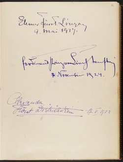 Gästebuch. Atelier Franz-Xaver Setzer, Wien