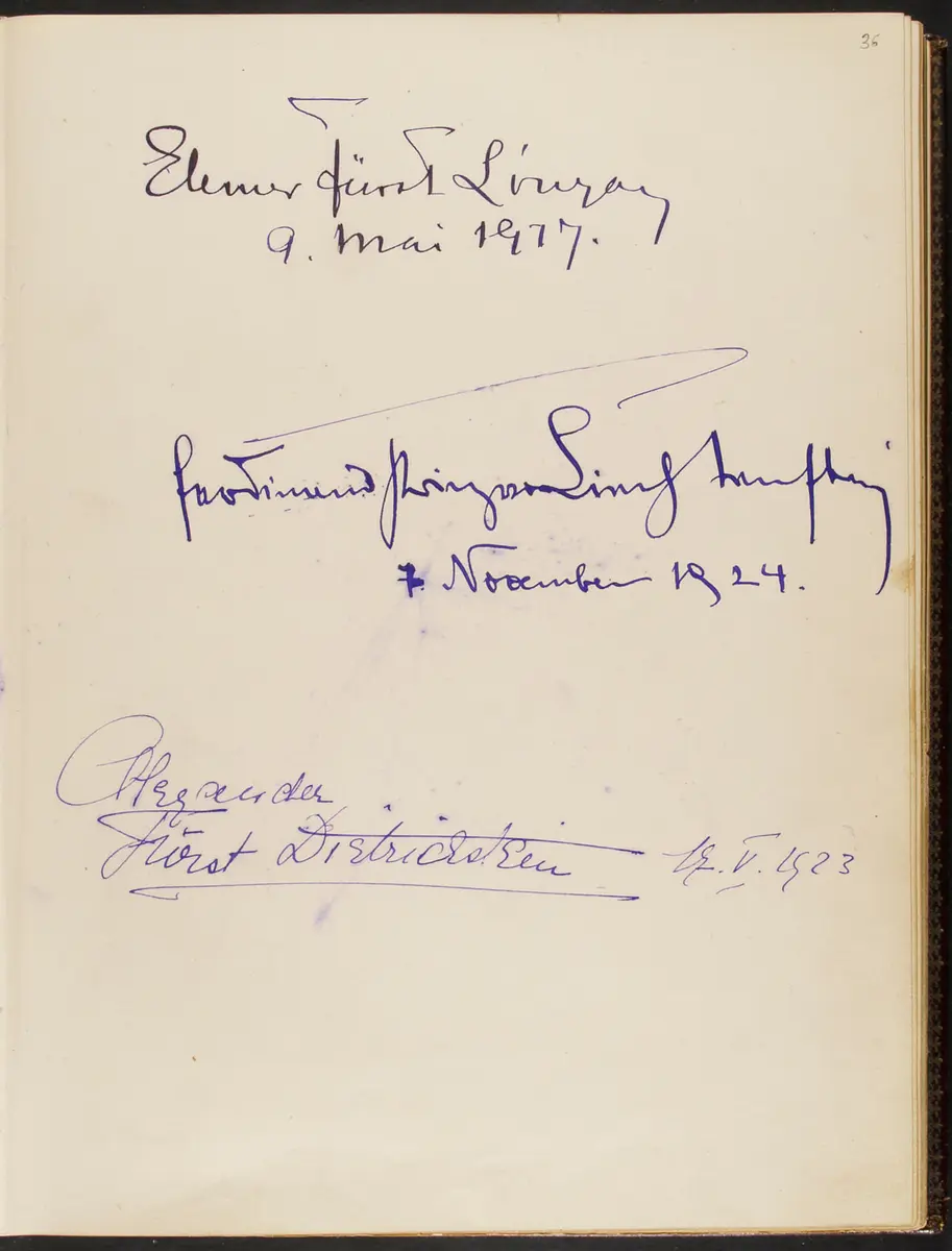Gästebuch. Atelier Franz-Xaver Setzer, Wien