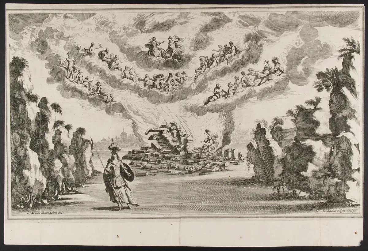 Il Pomo d'Oro, Titel in Vorlageform: Il Pomo d'Oro. Festa Teatrale Rappresenta in Vienna per l'augustissime Nozze delle Sacre Cesaree Reali Maesta di Leopoldo e Margherita., Alternativtitel: Der guldene Apfel