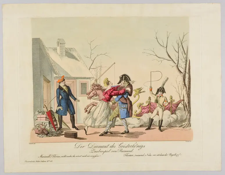 Der Diamant des Geisterkönigs, Titel der Serie: Theatralische Bilder-Gallerie, Name der Zeitschrift: Wiener Theaterzeitung