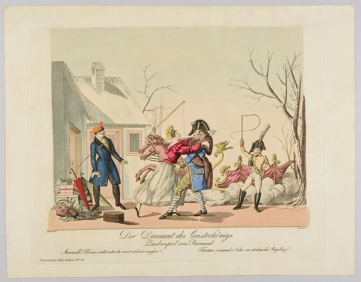 Der Diamant des Geisterkönigs, Titel der Serie: Theatralische Bilder-Gallerie, Name der Zeitschrift: Wiener Theaterzeitung