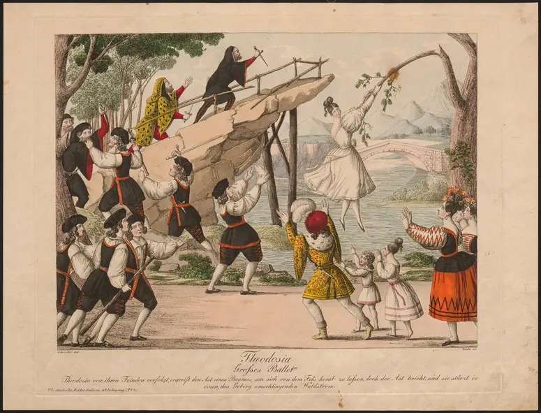 Theodosia, Titel der Serie: Theatralische Bilder-Gallerie, Name der Zeitschrift: Wiener Theaterzeitung