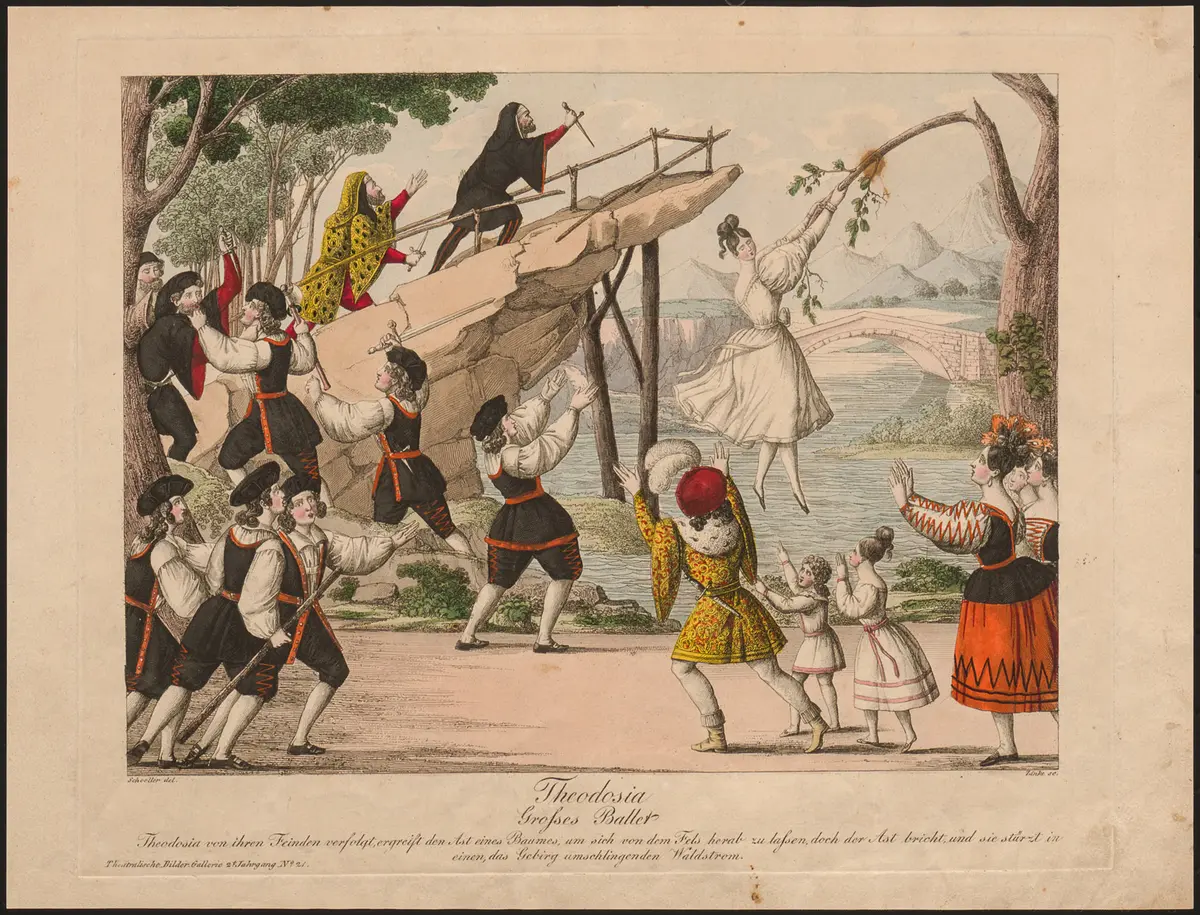 Theodosia, Titel der Serie: Theatralische Bilder-Gallerie, Name der Zeitschrift: Wiener Theaterzeitung