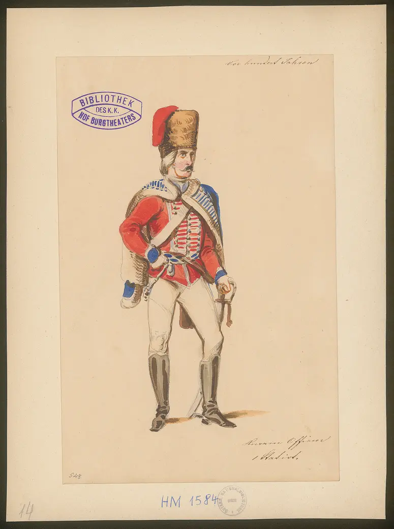 Vor hundert Jahren, Titel der Serie: Figurinen des k.k. Hof-Burgtheaters