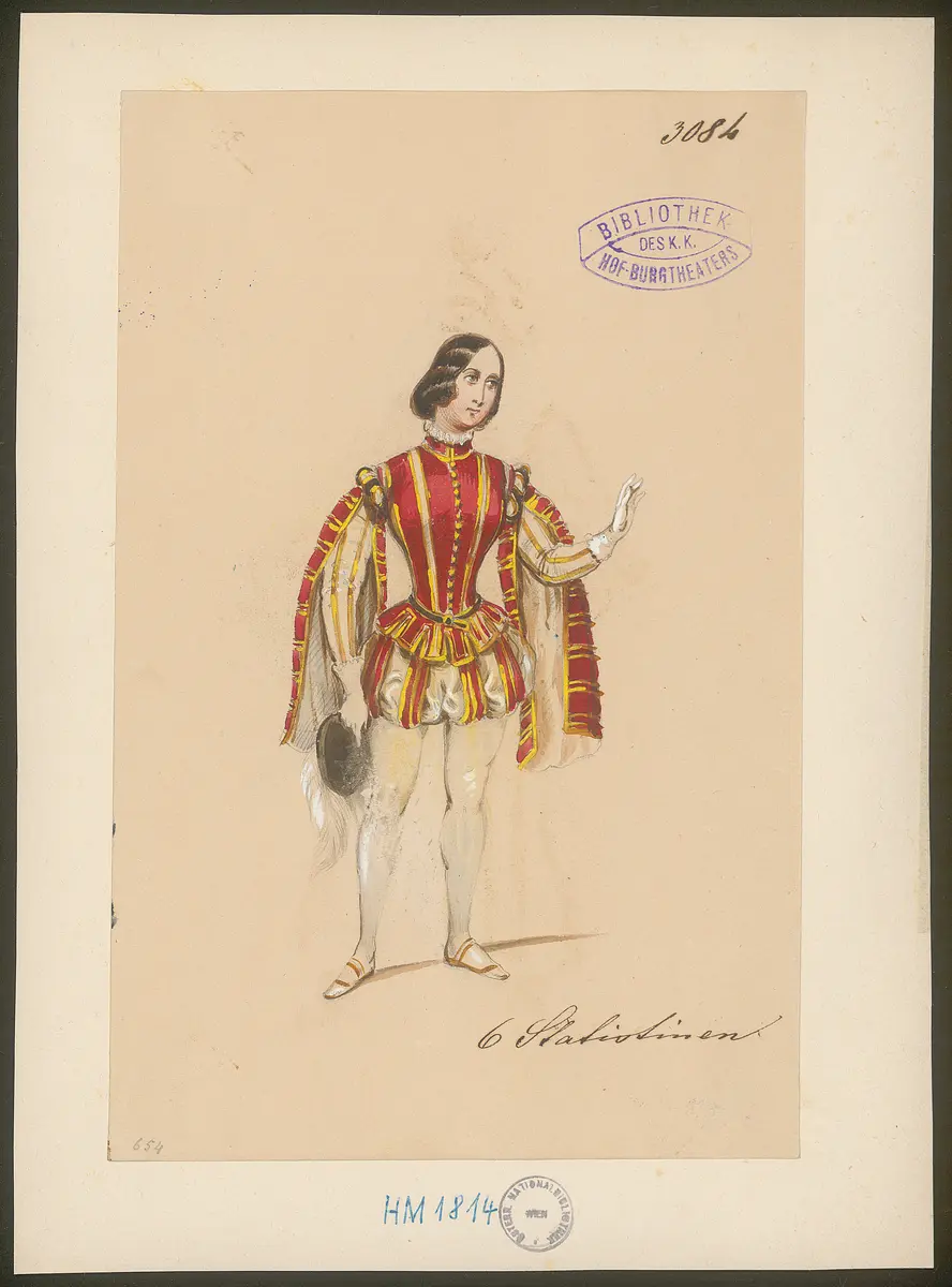 Ohne Titel, Titel der Serie: Figurinen des k.k. Hof-Burgtheaters