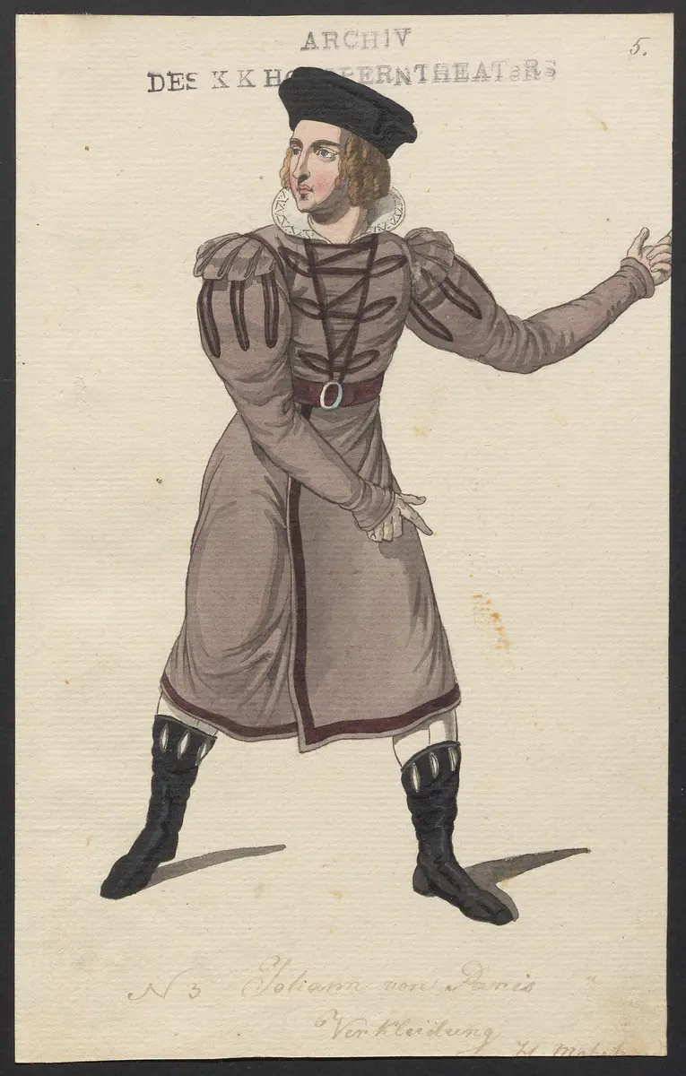 Johann von Paris, Originaltitel: Jean de Paris, Titel der Serie: Figurinen des k.k. Hofoperntheaters