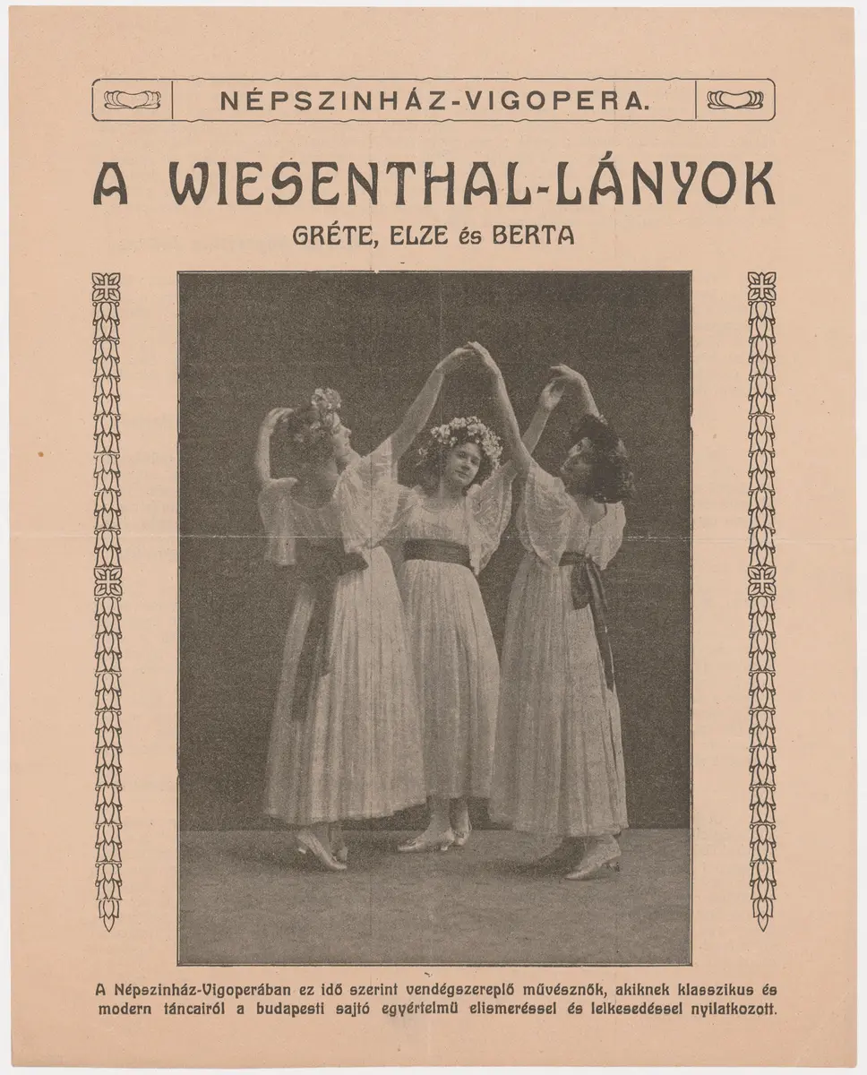 Die Wiesenthal Mädchen, Titel in Vorlageform: A Wiesenthal-Lányok