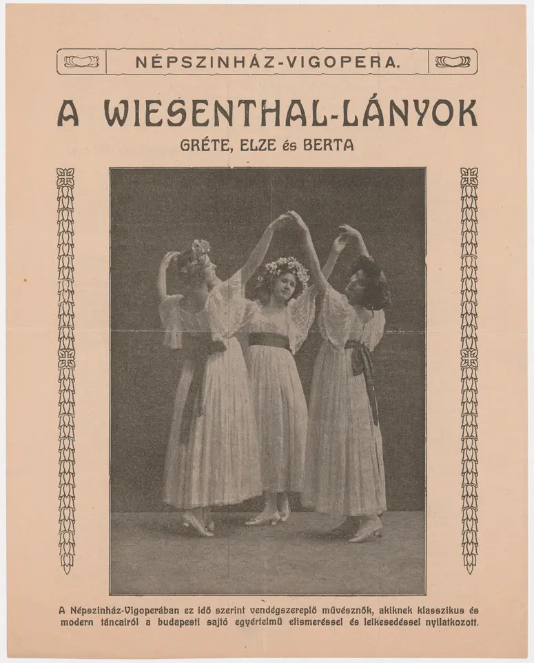 Die Wiesenthal Mädchen, Titel in Vorlageform: A Wiesenthal-Lányok