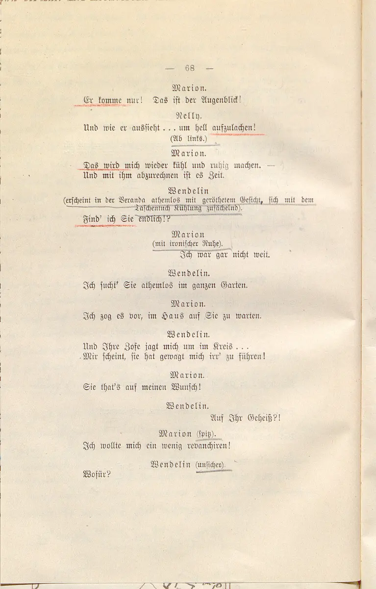 Die Fee Caprice. Lustspiel in 3 Akten