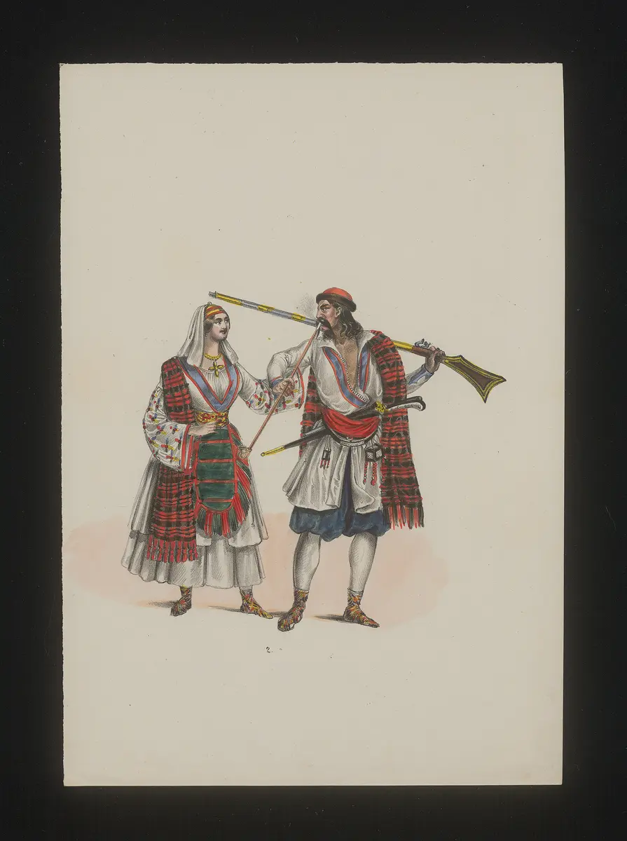 Montenegriner, Weiterer Titel: National Costume, Titel der Serie: Neue Costume-Sammlung verschiedener Zeiten und Nationen