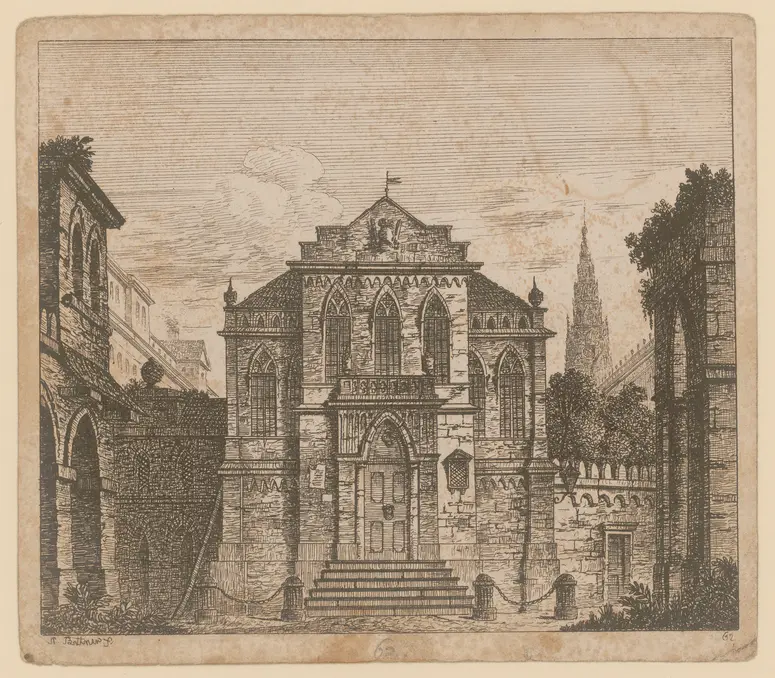 ohne Titel, Titel der Serie: Theaterdecorationen nach den Originalskitzen des k.k. Hoftheatermahlers Joseph Platzer radirt und verlegt von Norbert Bittner
