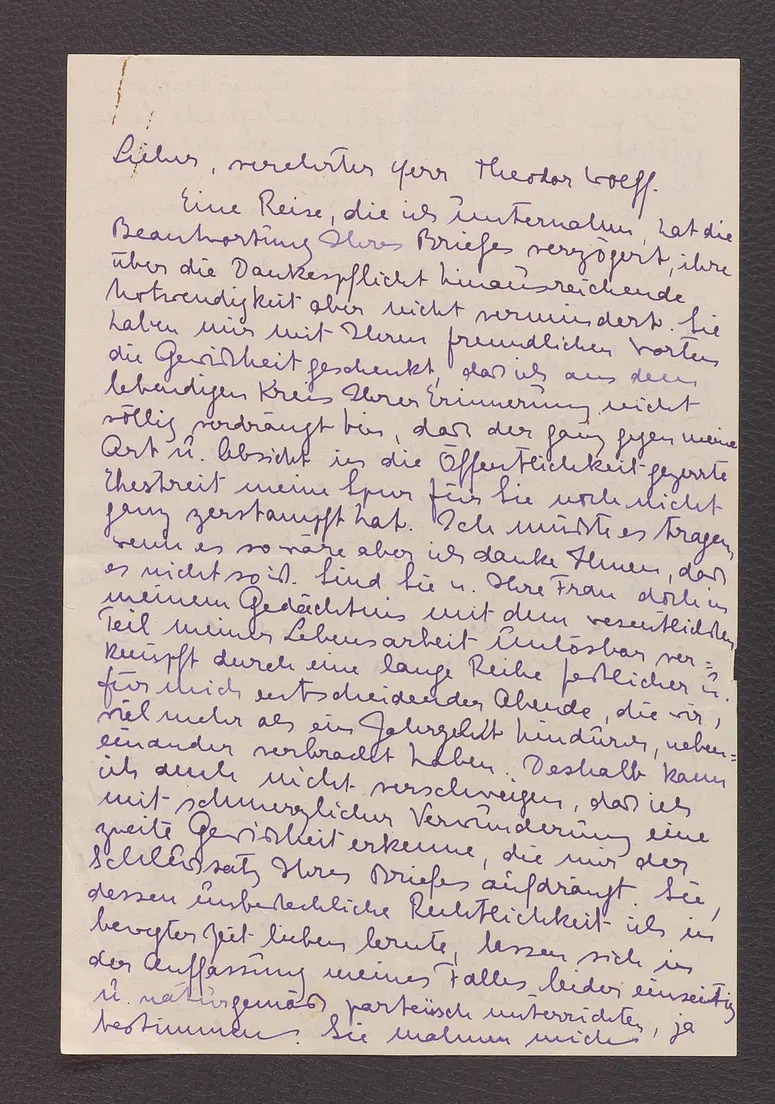 Briefentwurf