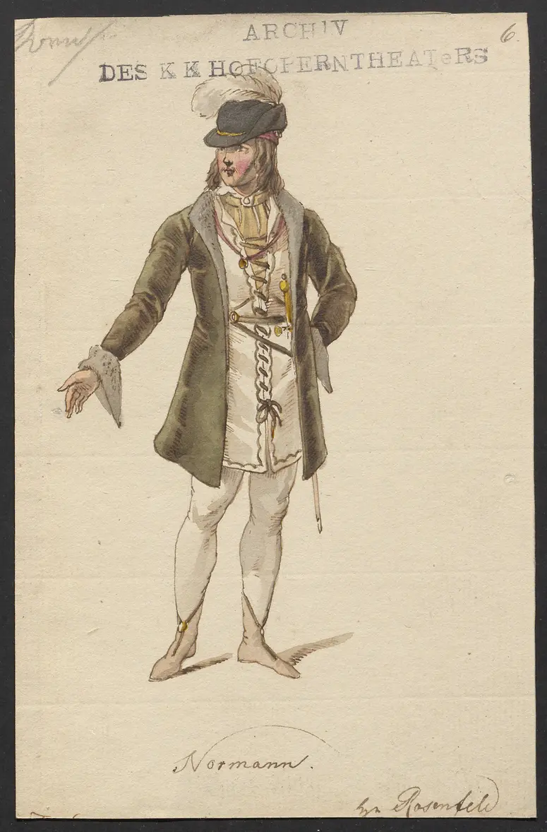 Helene, Titel der Serie: Figurinen des k.k. Hofoperntheaters