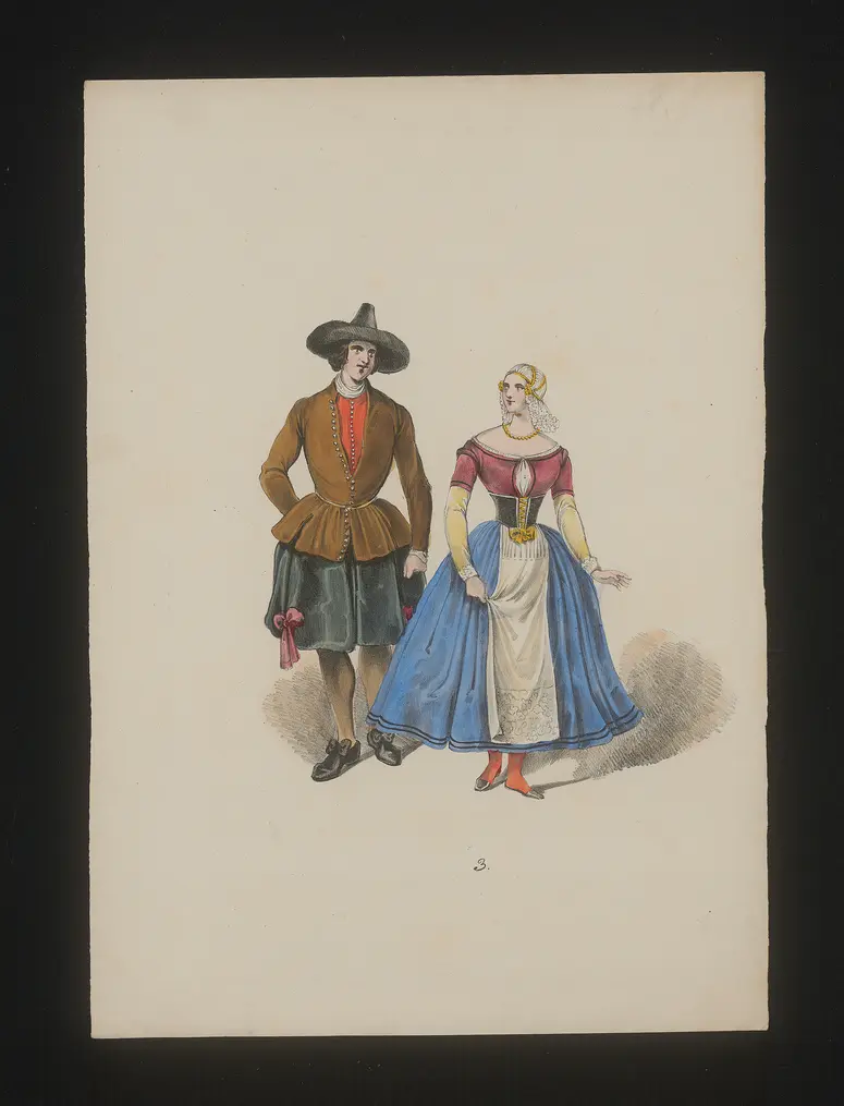 Zar und Zimmermann, Titel der Serie: Neue Costume-Sammlung verschiedener Zeiten und Nationen