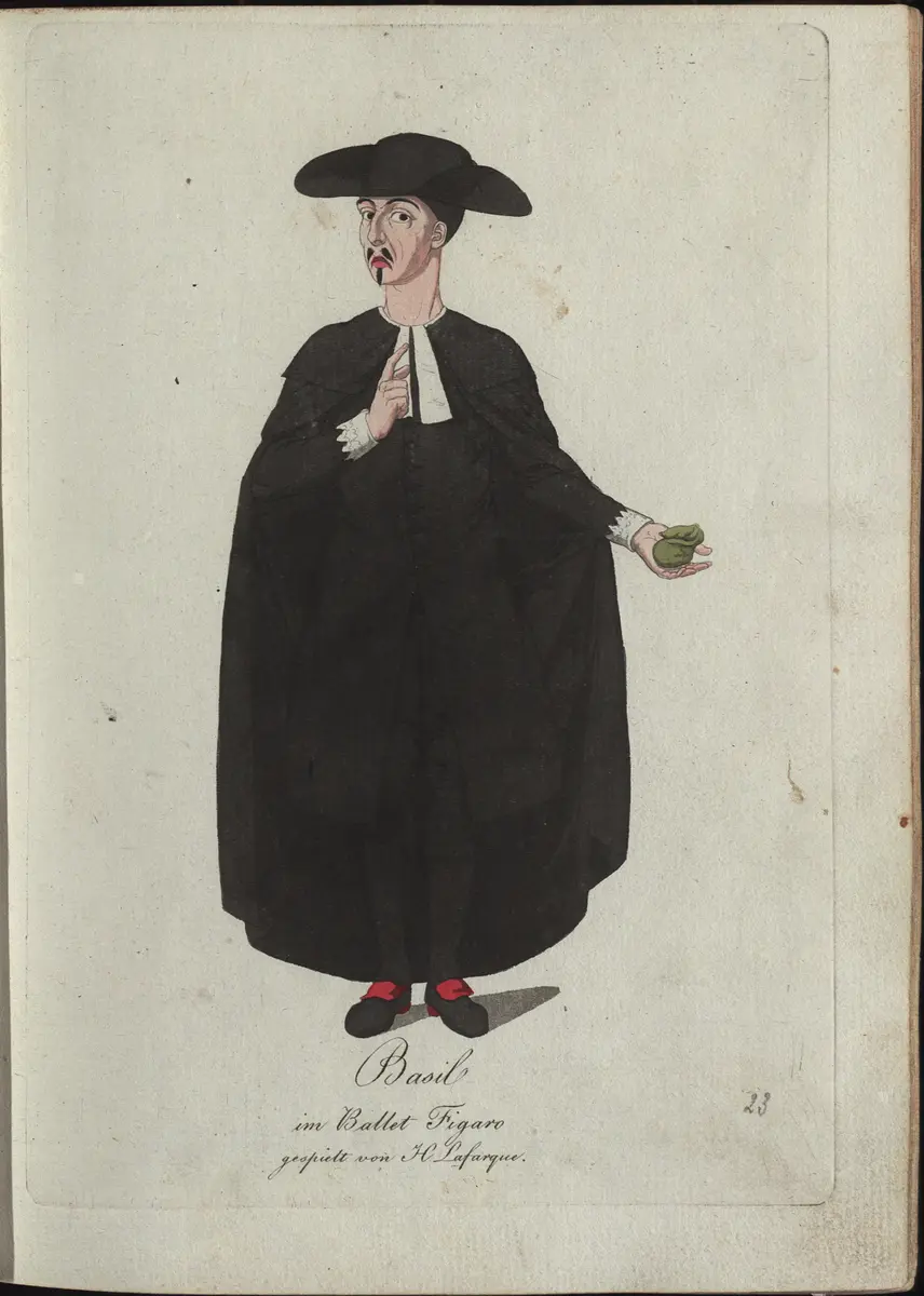 Figaro (Ballett), Alternativtitel: Der Barbier von Sevilla, oder: Die unnütze Vorsicht, Titel der Serie: Auswahl schöner Costumes für Theater- und Ball-Anzüge