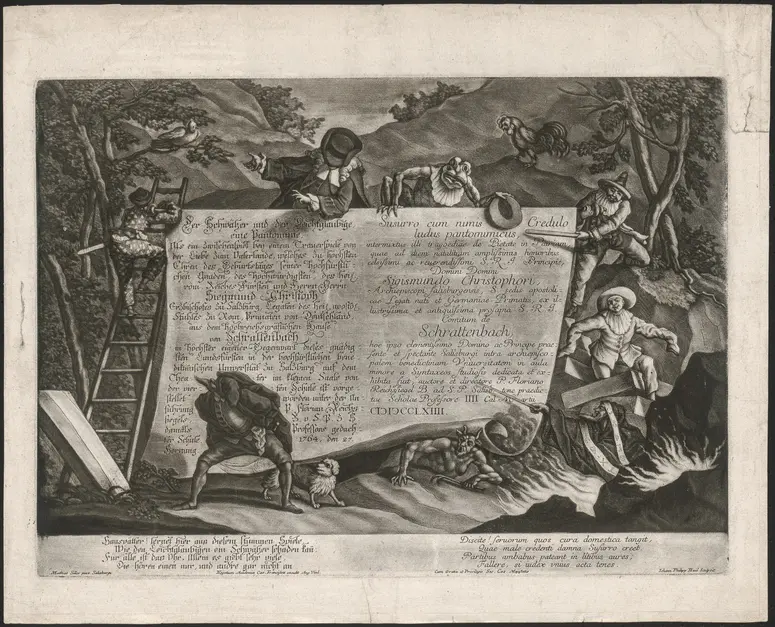 Der Schwätzer und der Leichtgläubige, Suchtitel: Commedia dell'arte