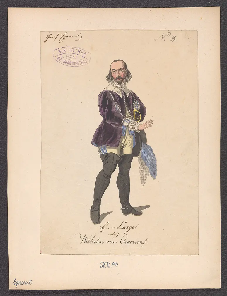 Egmont, Titel der Serie: Figurinen des k.k. Hof-Burgtheaters