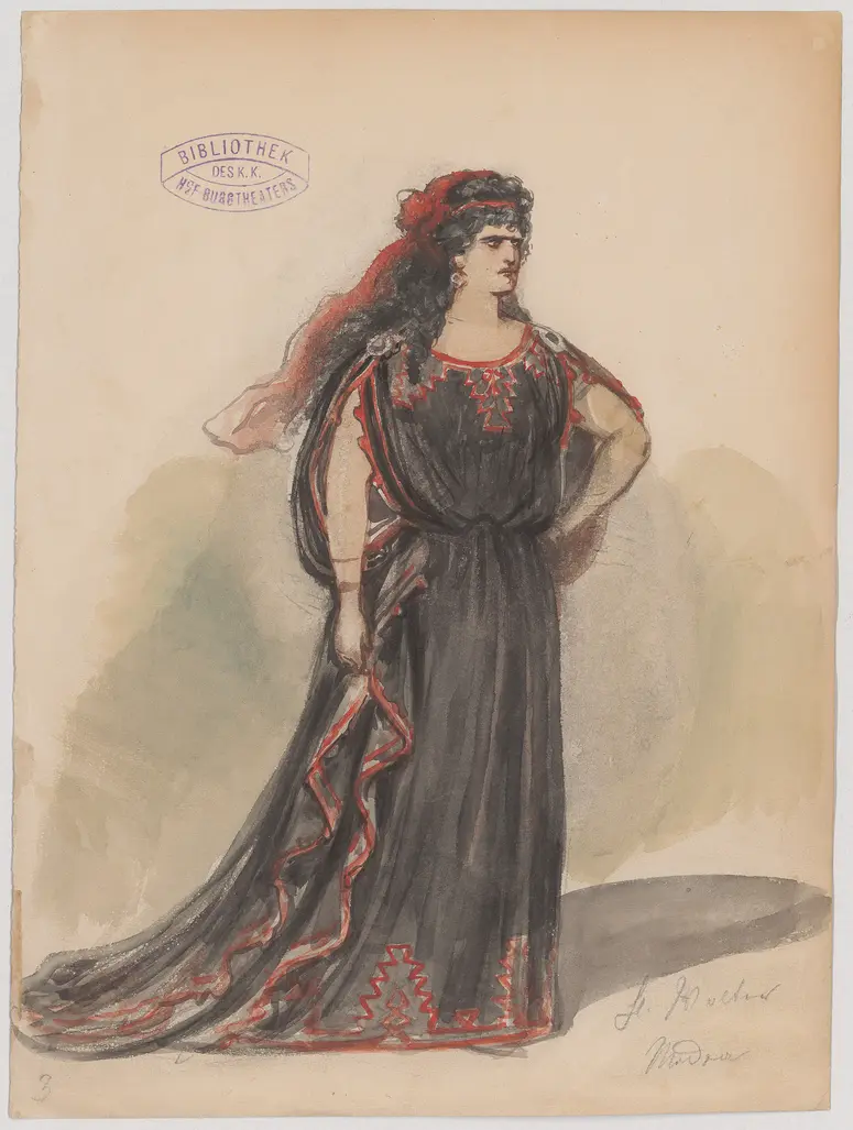 Medea, Titel der Serie: Figurinen des k.k. Hof-Burgtheaters