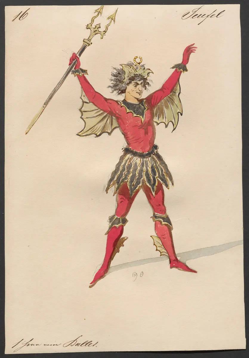 Der Freischütz, Titel der Serie: Figurinen des k.k. Hofoperntheaters