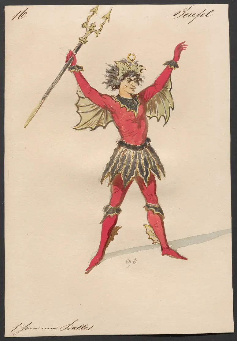 Der Freischütz, Titel der Serie: Figurinen des k.k. Hofoperntheaters