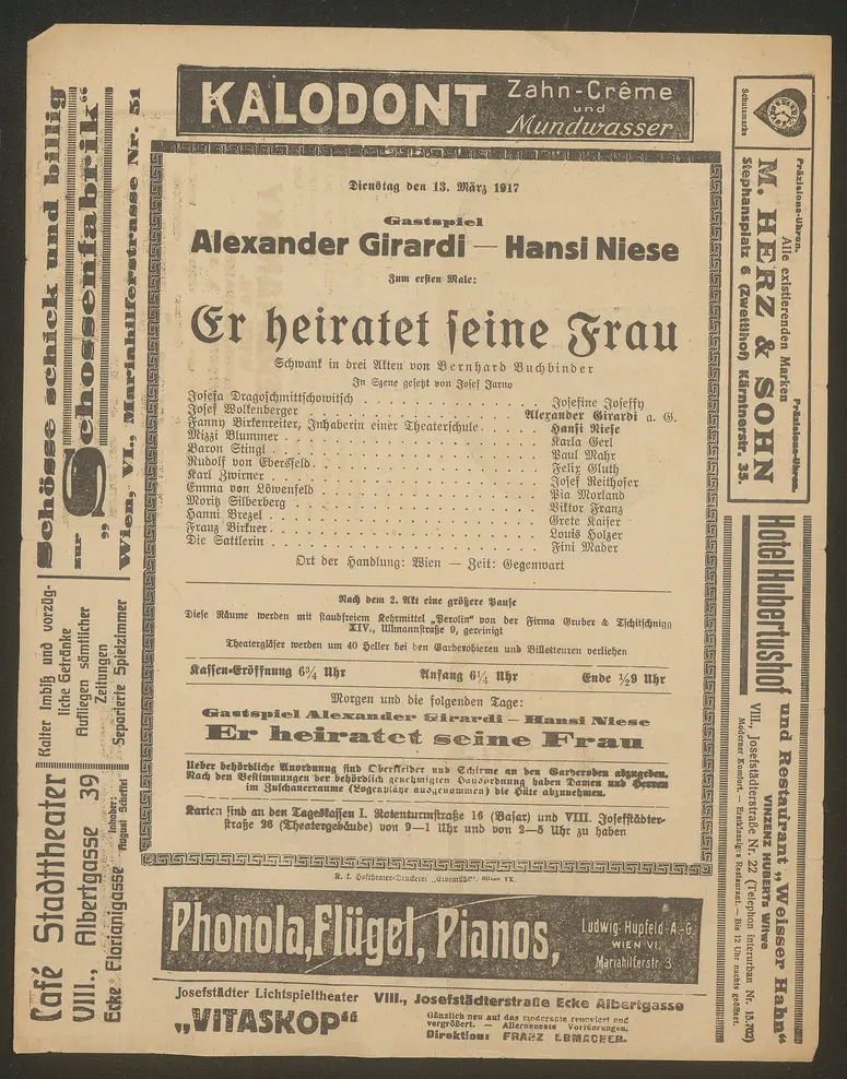 Er heiratet seine Frau