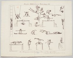 Eduard Klischnigg, Titel der Serie: Besonderer Bildbeilage zur Theaterzeitung, Name der Zeitschrift: Wiener Theaterzeitung, Verweis auf Stücktitel: Affe und Frosch