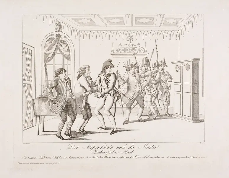 Der Alpenkönig und die Mutter, Titel der Serie: Theatralische Bilder-Gallerie, Name der Zeitschrift: Wiener Theaterzeitung