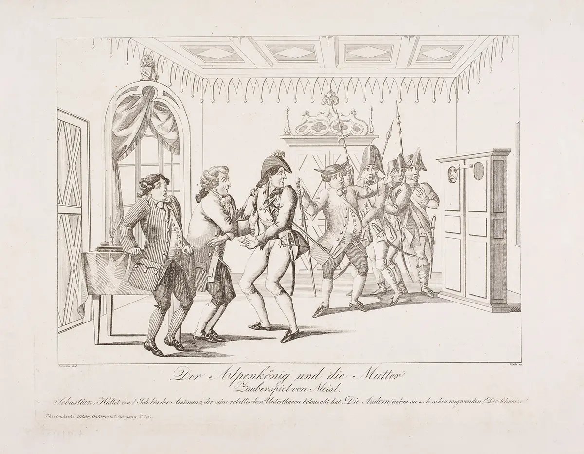 Der Alpenkönig und die Mutter, Titel der Serie: Theatralische Bilder-Gallerie, Name der Zeitschrift: Wiener Theaterzeitung