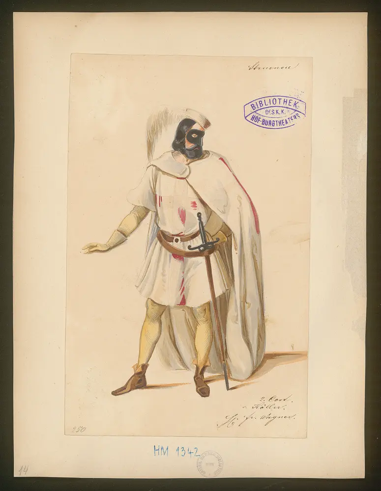 Struensee und die Deutschen in Dänemark, Titel der Serie: Figurinen des k.k. Hof-Burgtheaters