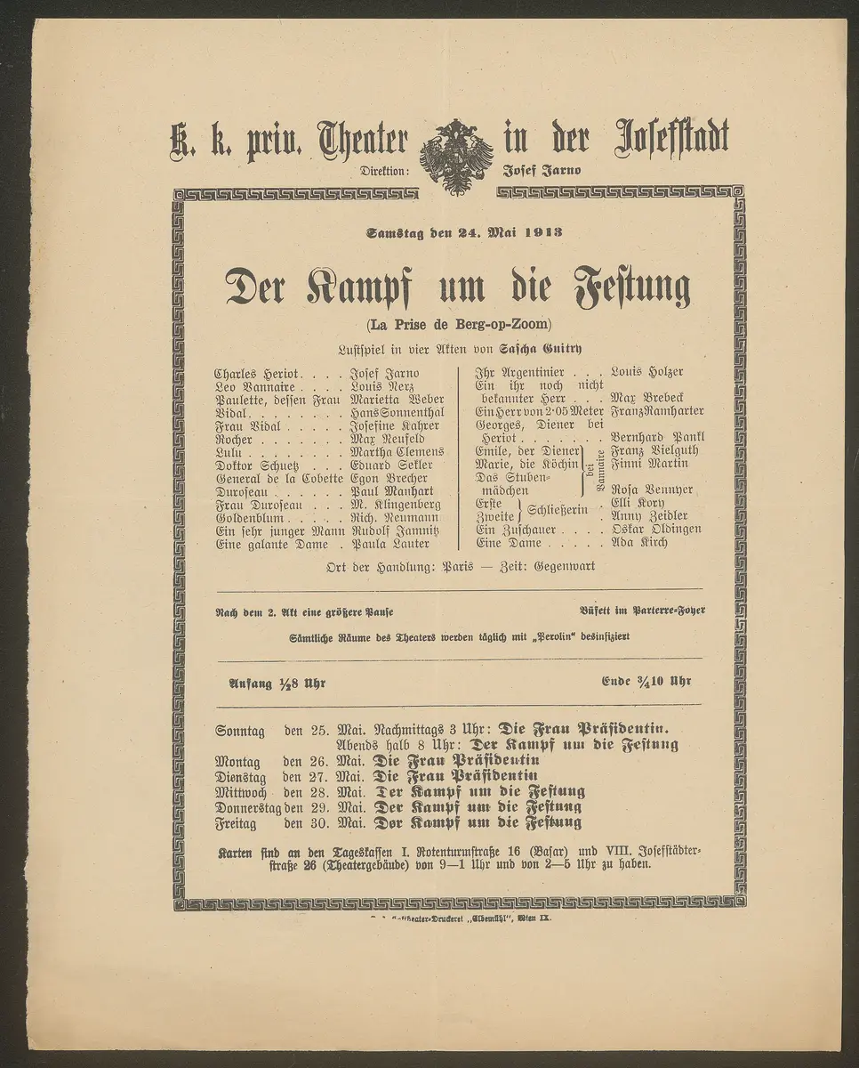 Der Kampf um die Festung, La Prise de Berg-op-Zoom (Originaltitel)