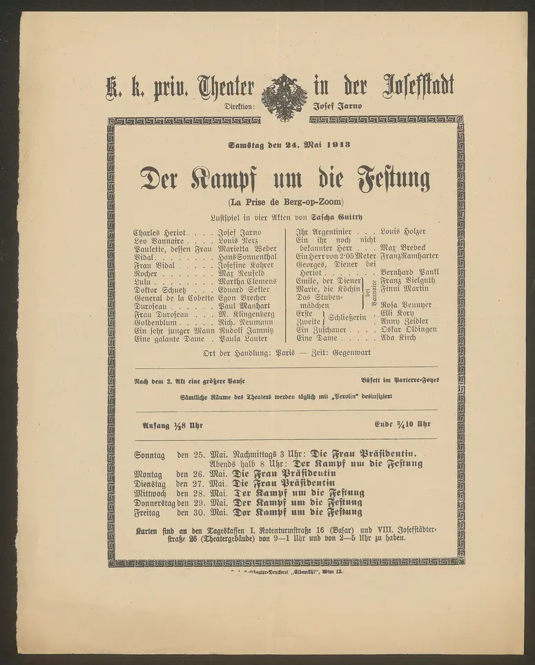 Der Kampf um die Festung, La Prise de Berg-op-Zoom (Originaltitel)
